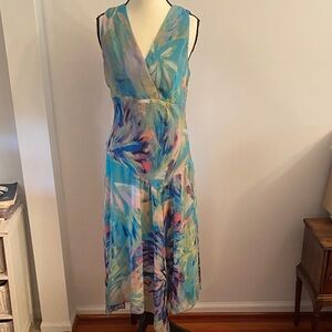 Rabbit Rabbit Rabbit watercolor size 10 dress